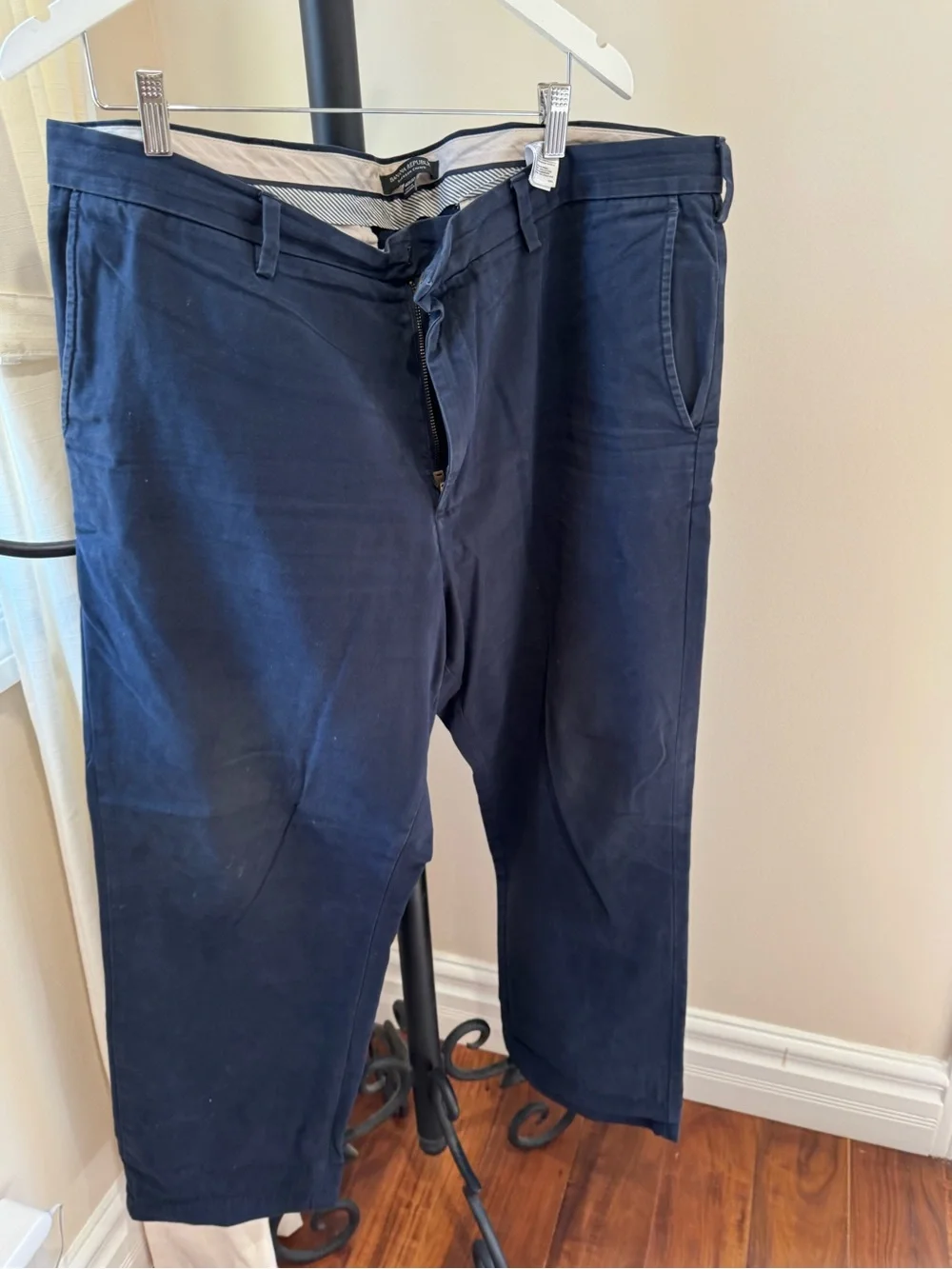 Banana Republic Men Classic Navy Chino Pants Emerson Size 40